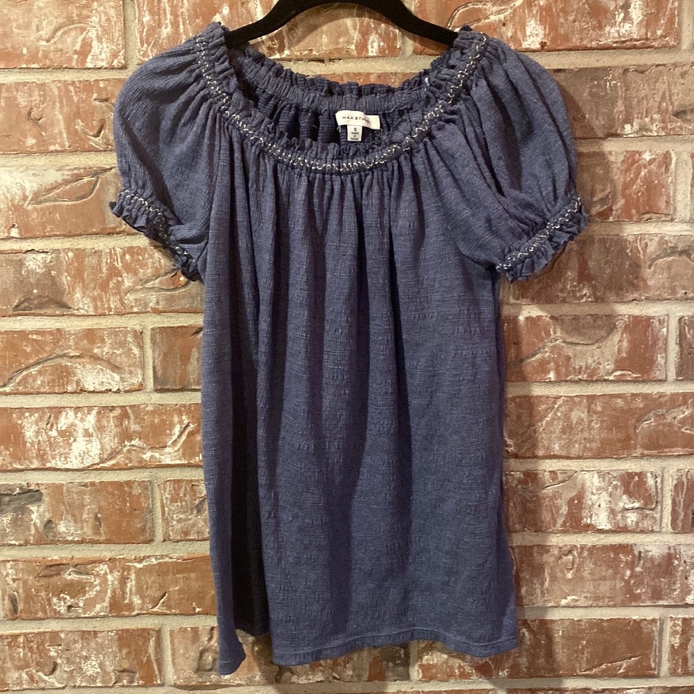 Max Studio - Girl’s blue blouse - Sz S